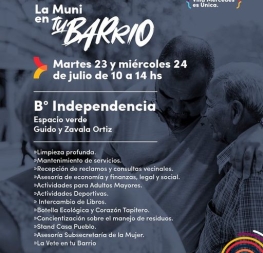 🏡 Mañana #LaMuniEnTuBarrio llega al Independencia 