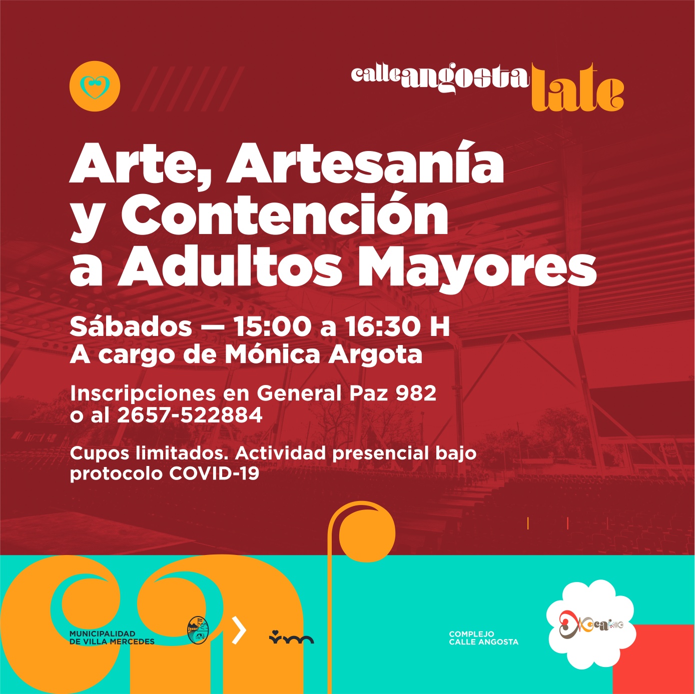 🧑‍🦳🧓 Todavía estás a tiempo de sumarte a nuestros talleres para adultos mayores ¡Te esperamos!